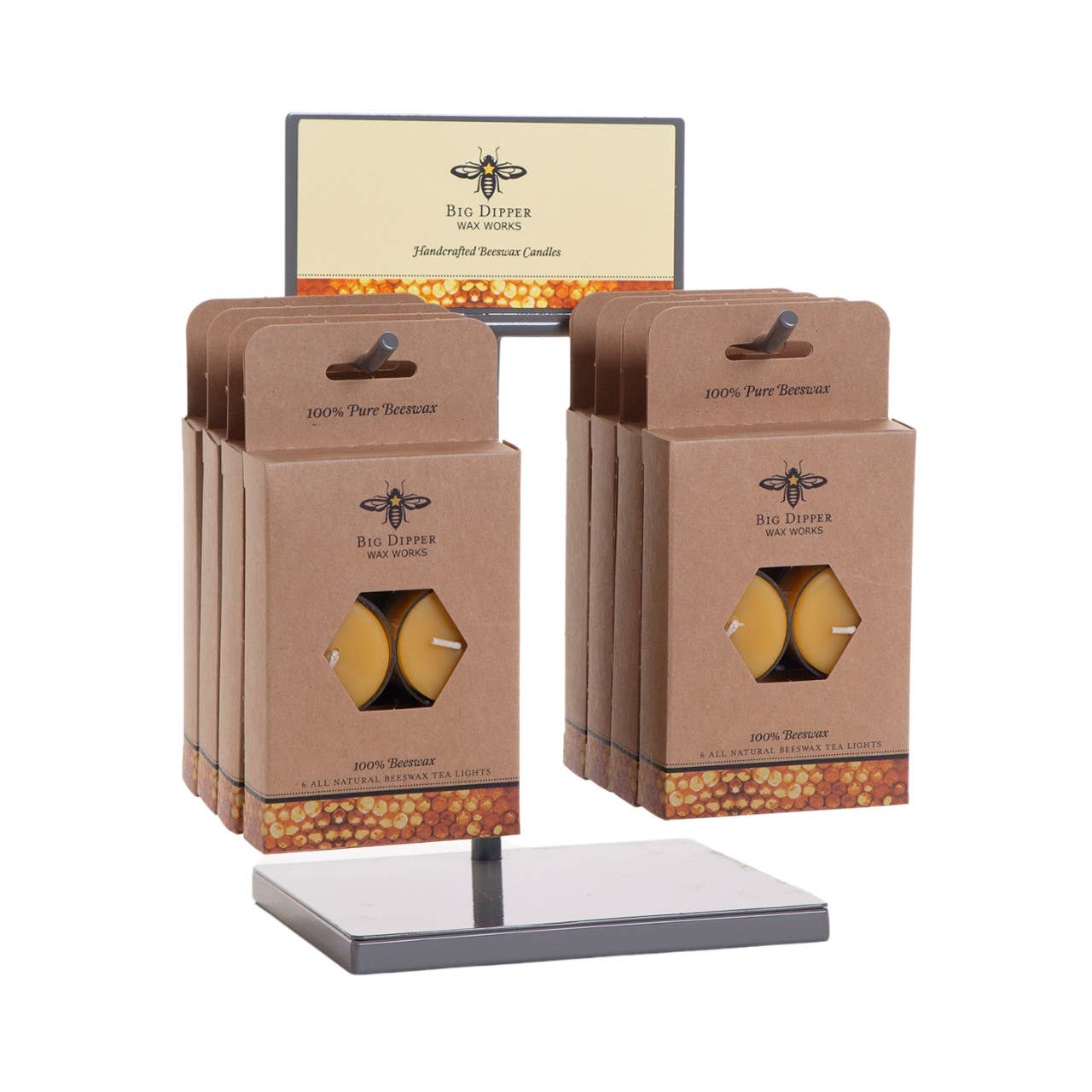 Tea Light Candles – 100% Pure Beeswax – 5 Hour Burn