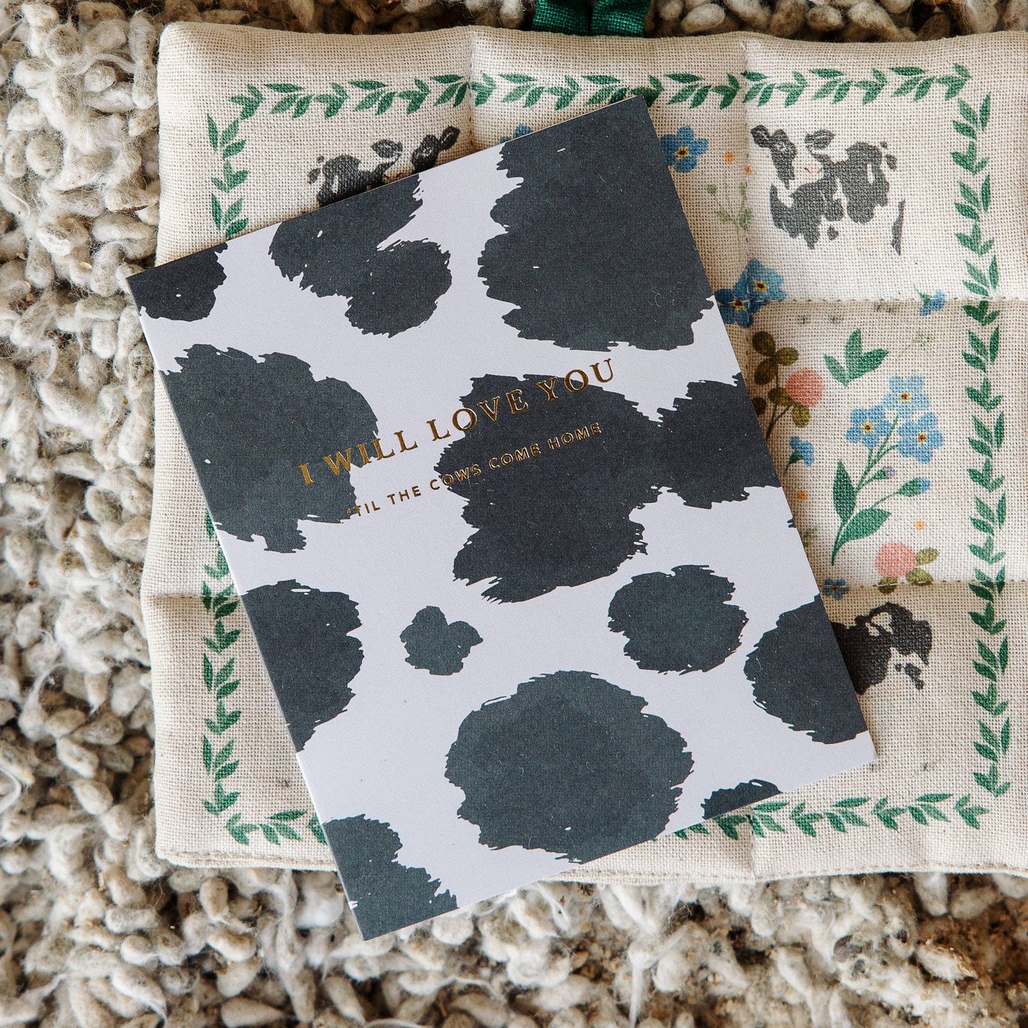 Love 'Til The Cows Come Home Anniversary Greeting Card
