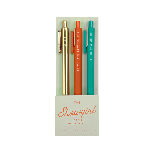 Showgirl Jotter Gel Pen: Set of 3