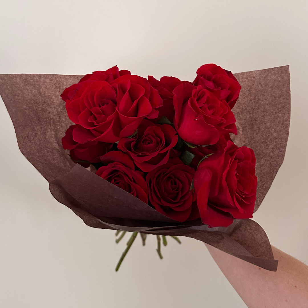 A timeless bouquet of vibrant red roses,  perfect for Valentine's Day. This arrangement from Fonta Flora Flower Co conveys the ultimate gesture.